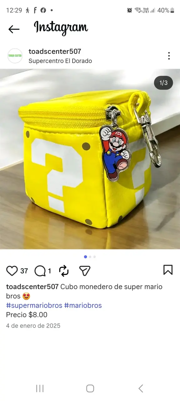 Monedero Cubo amarillo de Super Mario - 2