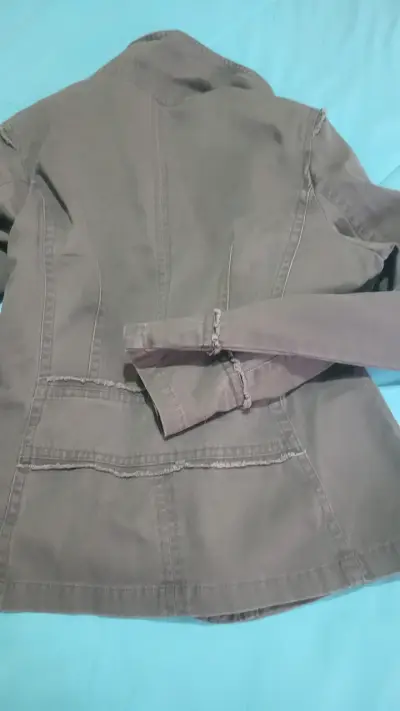 Chaqueta gris casual - miniatura 1