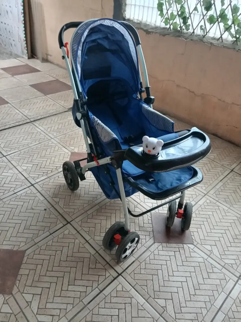 Coche de bebé azul - 6