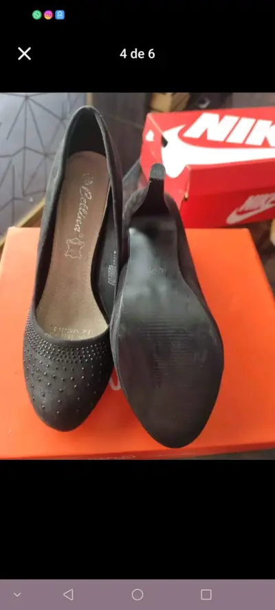 Zapatos negro con plataforma - miniatura 2