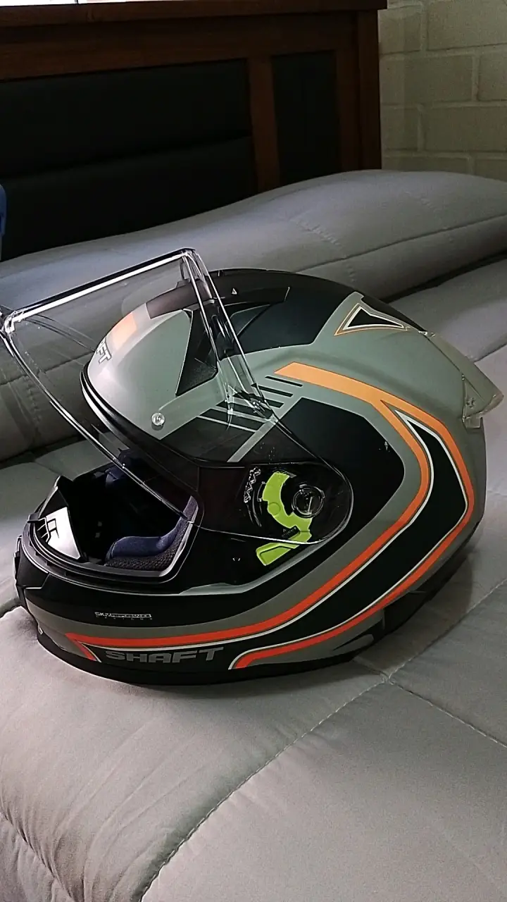 Casco motocicleta SHARP gris - 2