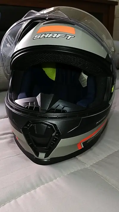 Casco motocicleta SHARP gris - miniatura 5