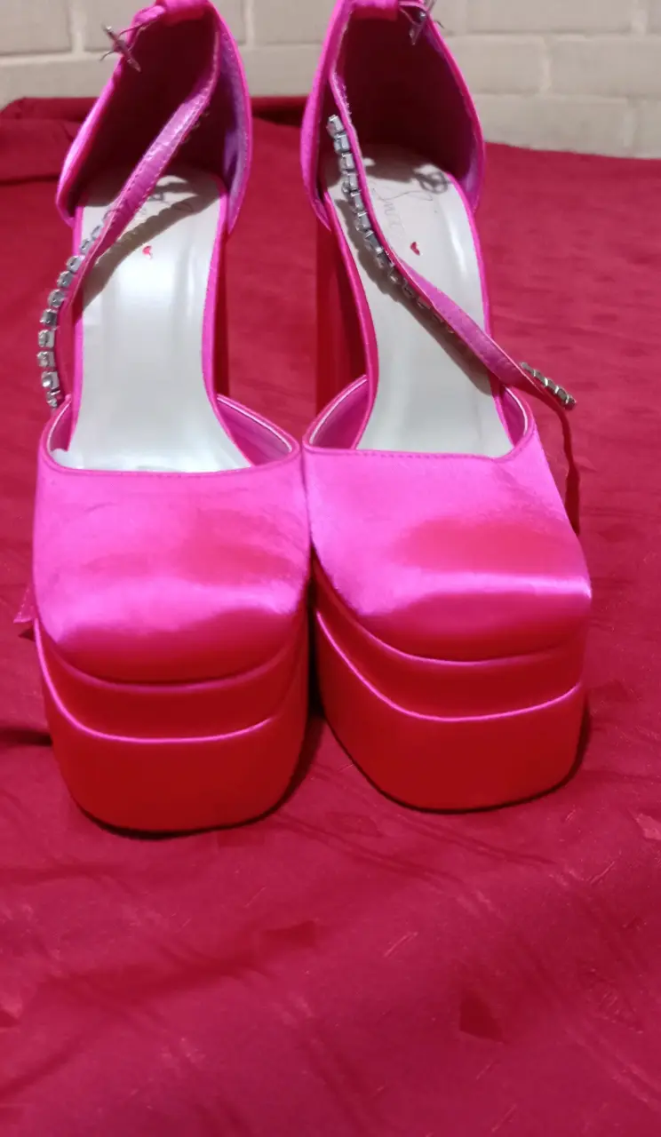 Zapatos de tacón alto rosa - 3