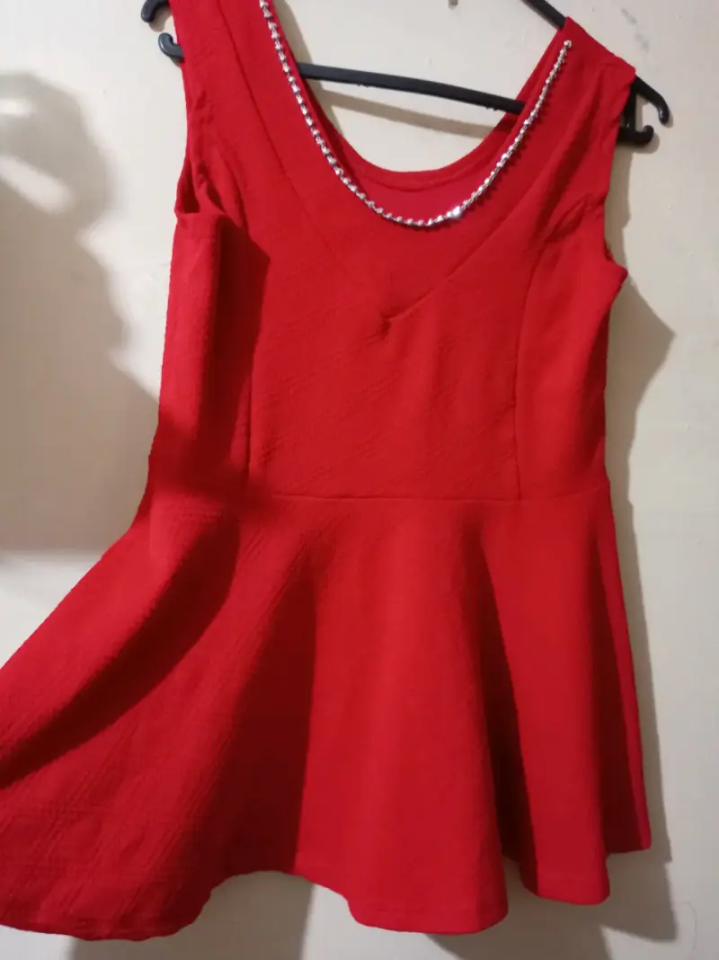 Blusa peplum con brillos - 2
