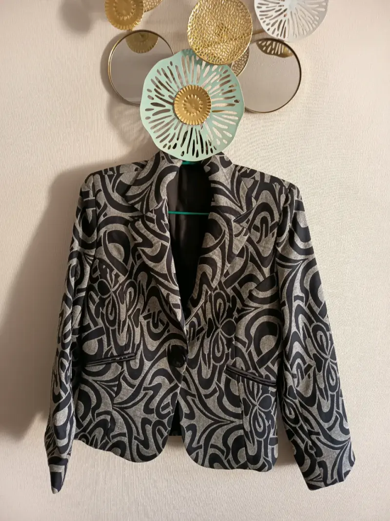Blazer estampado elegante