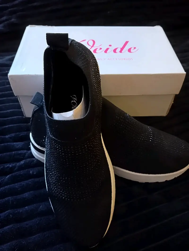 Zapatillas de mujer negras y grises - 3