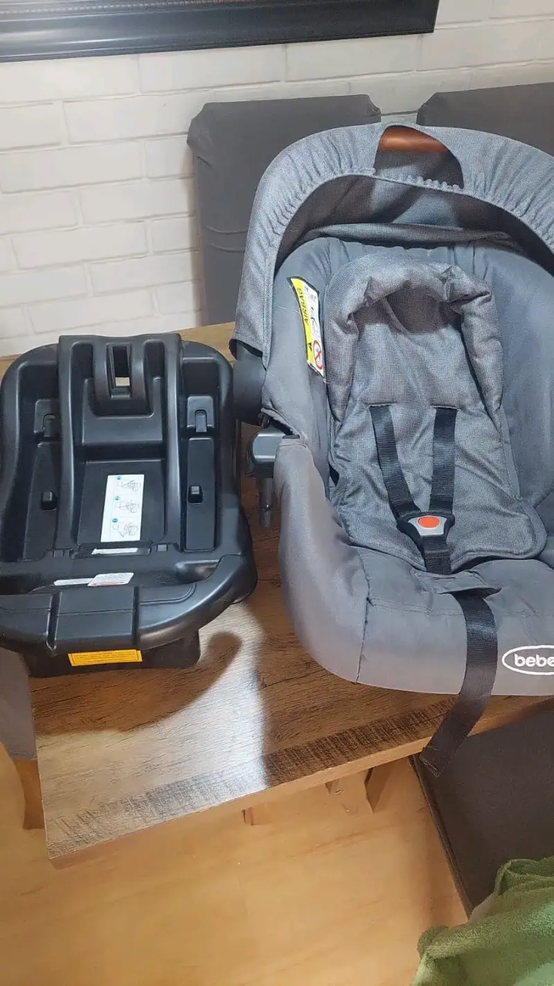 Coche de bebé 3 en 1 gris - 2