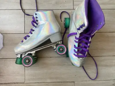 Patines retro iridiscentes - miniatura 1