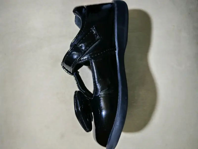 Zapatos para niña negros con lazo Talla 24 - 2
