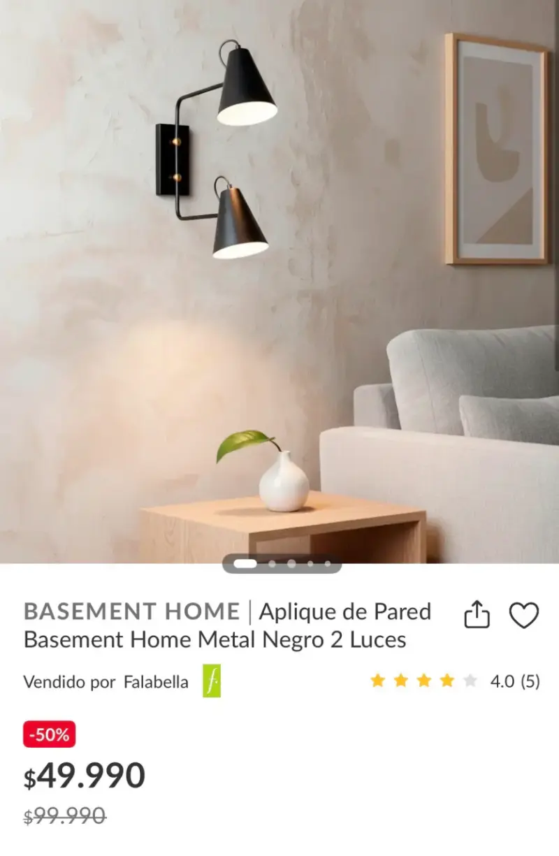 Lámpara apliqué de pared Basement - 1