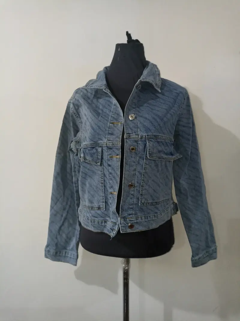 Chaqueta de mezclilla azul