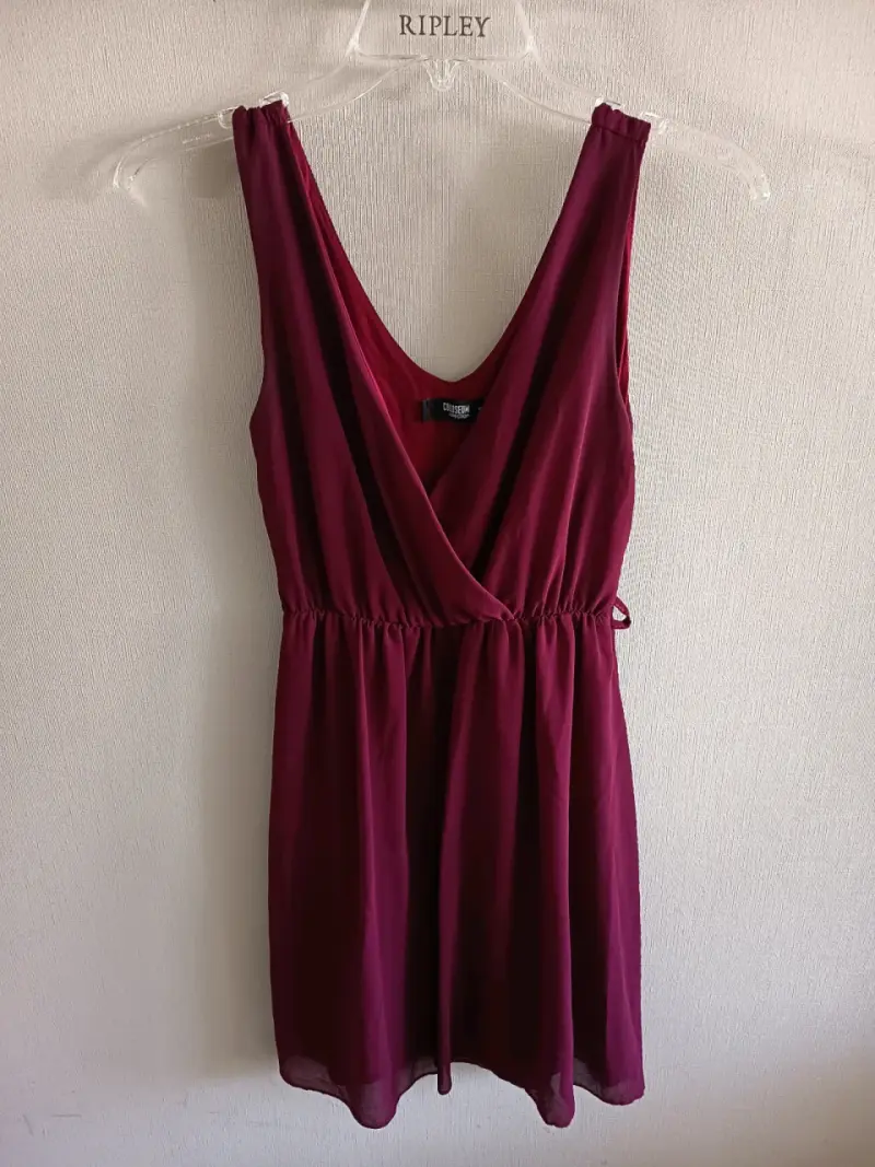 Vestido rojo sin mangas