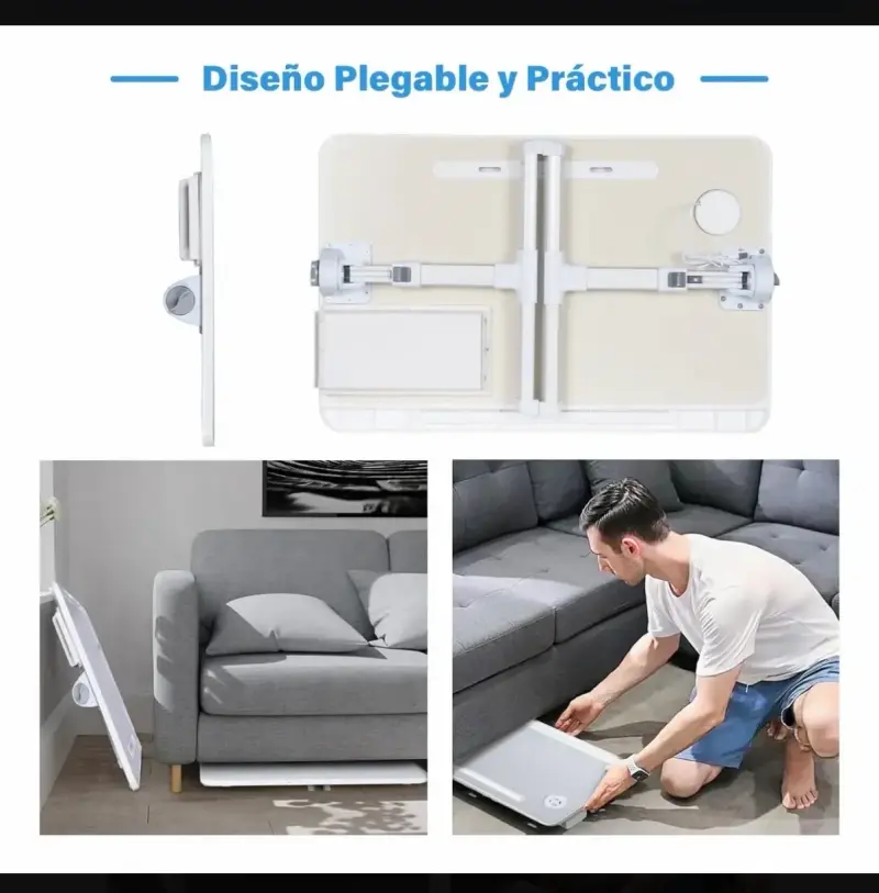 Mesa portátil para cama blanca - 2