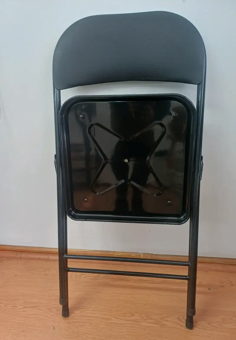 Silla plegable negra - 2