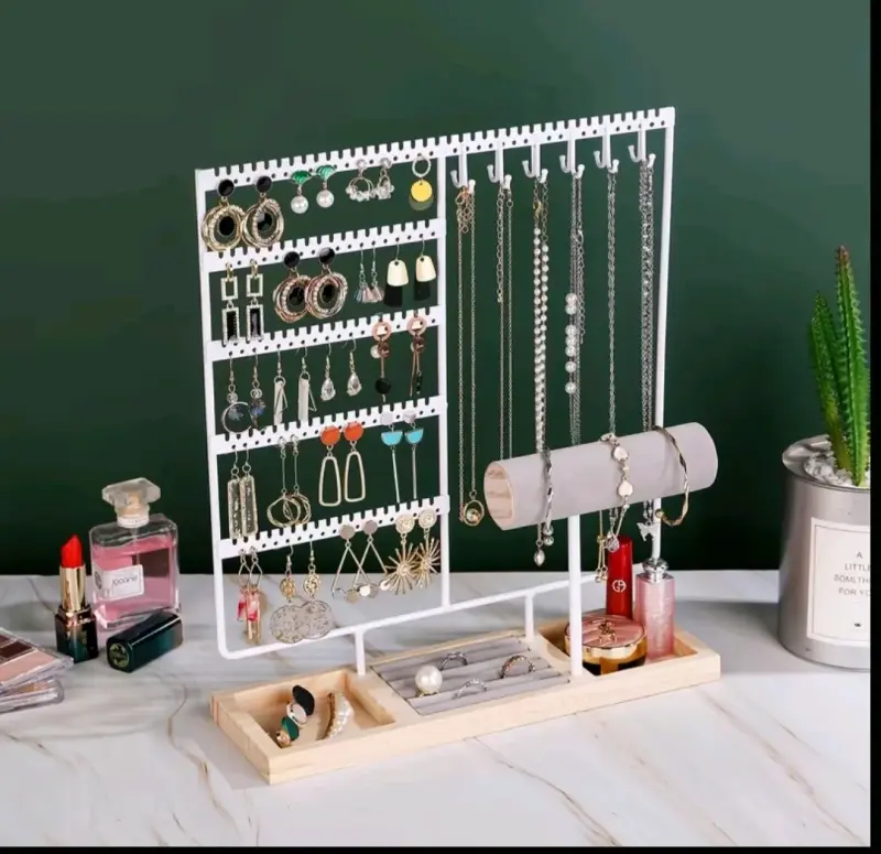Organizador de joyas blanco