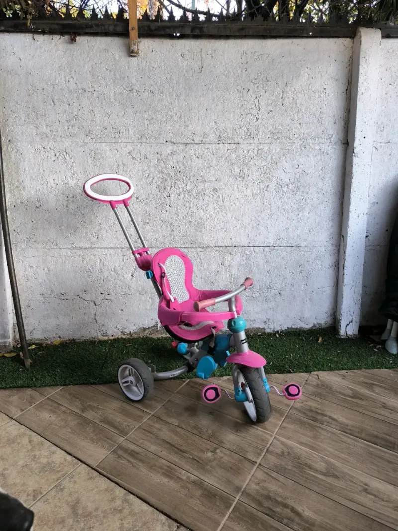 Triciclo infantil rosa - 1