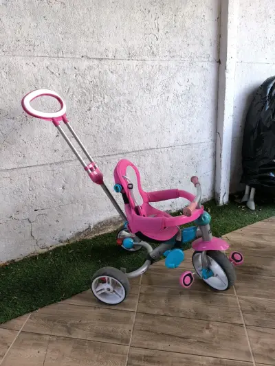 Triciclo infantil rosa - miniatura 2