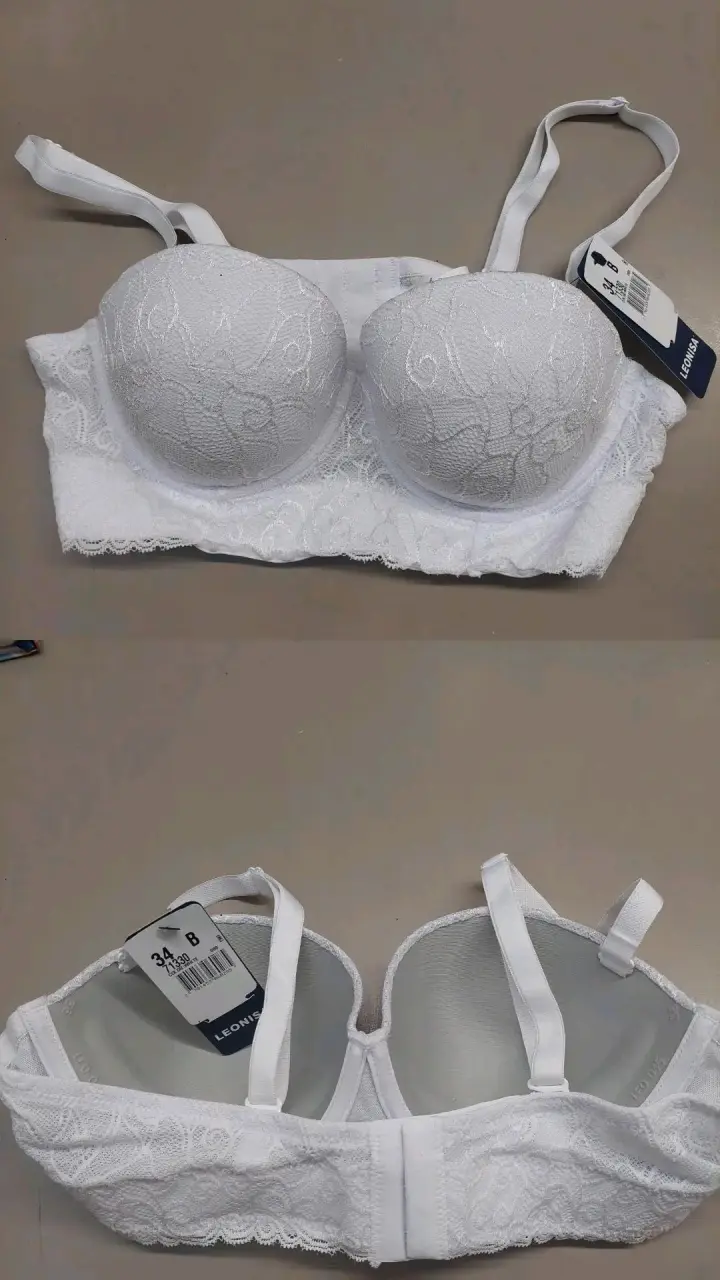 Sostén blanco encaje nuevo