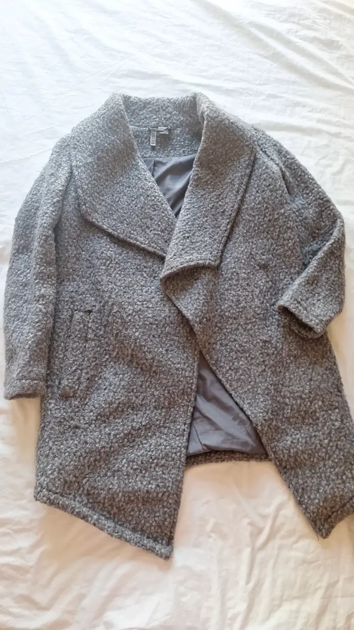 Abrigo gris de lana - 1