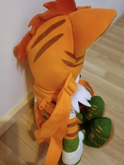 Mochila peluche tigre naranja - miniatura 1