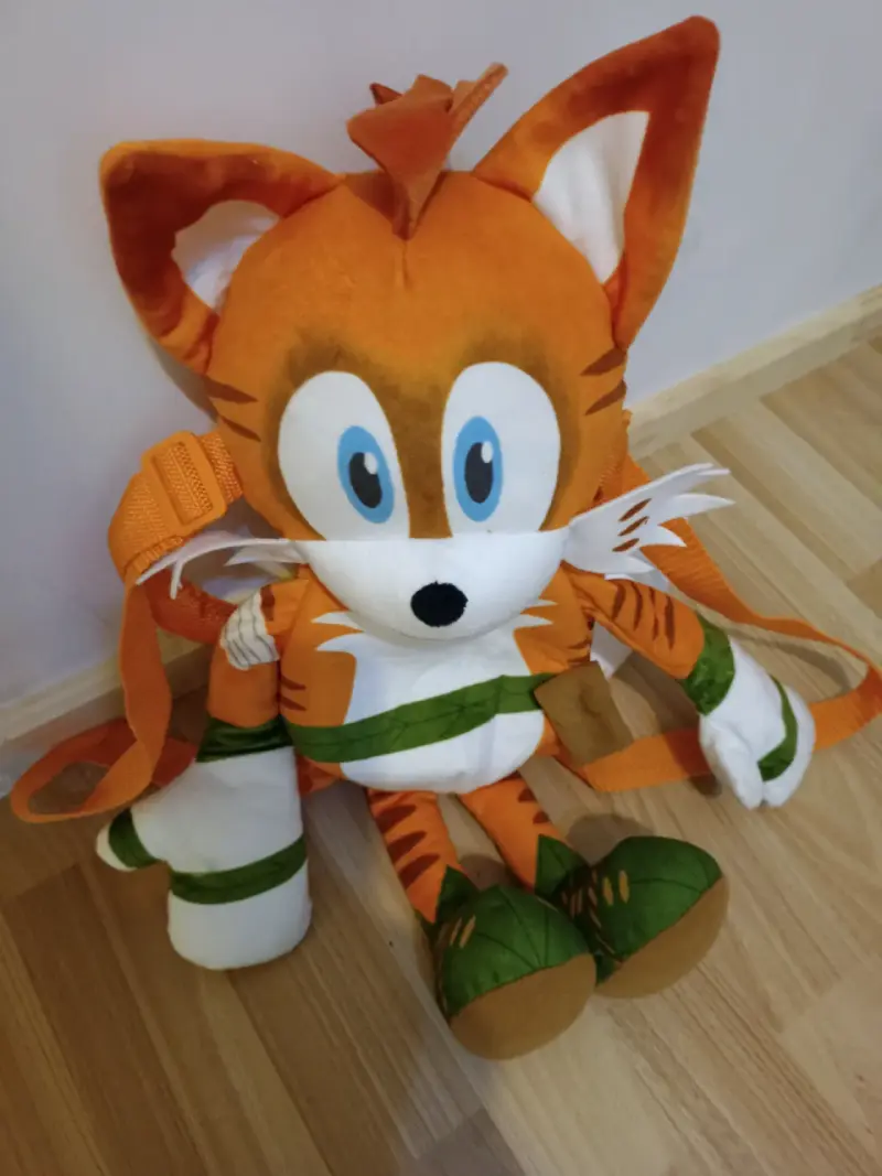 Mochila peluche tigre naranja - 3