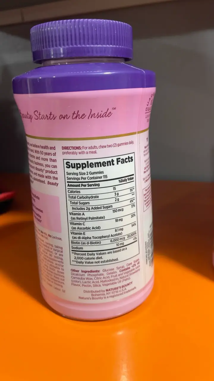 Gomitas de biotina para pelo, piel y cabello 230un - 4