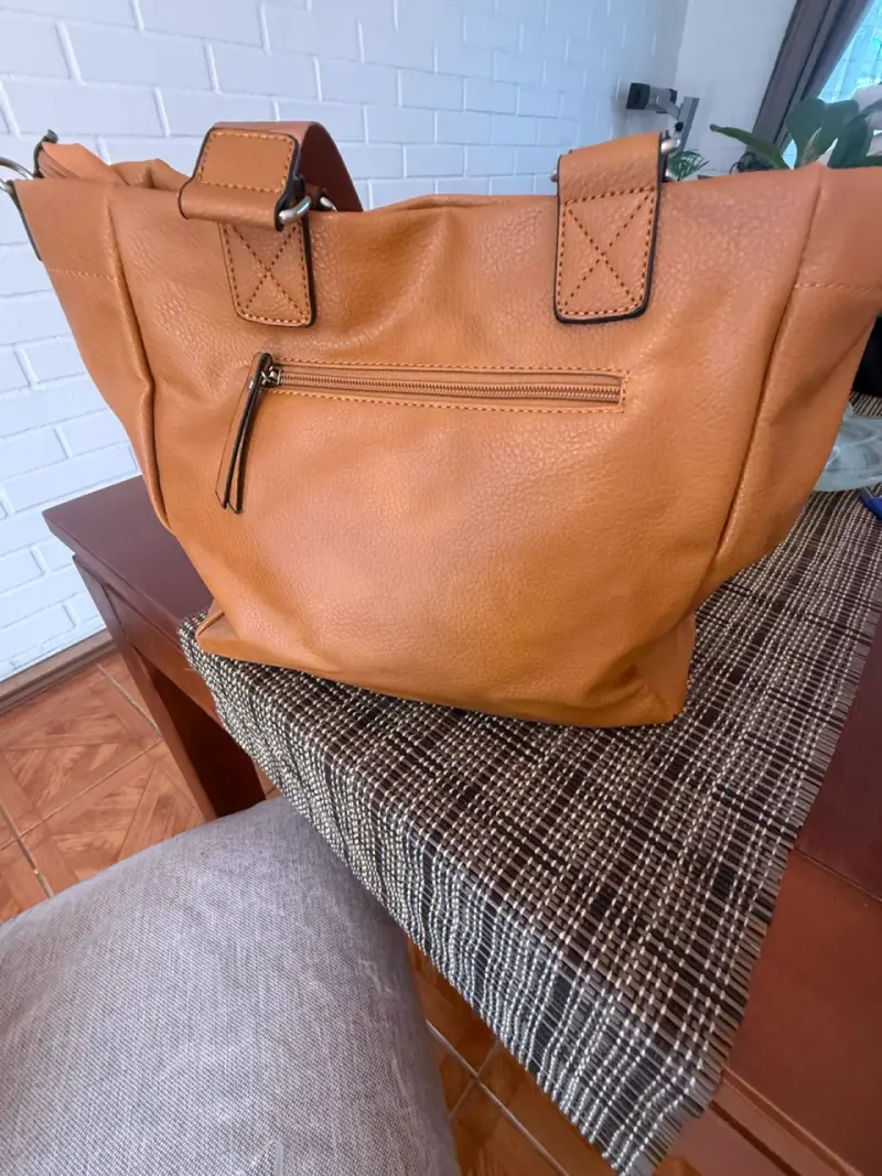 Bolso tote color café - 2