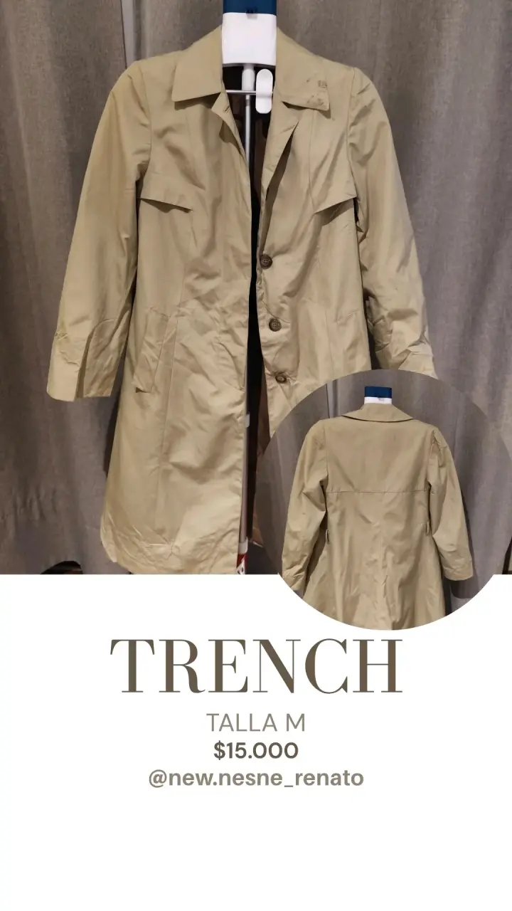 Trench beige talla M