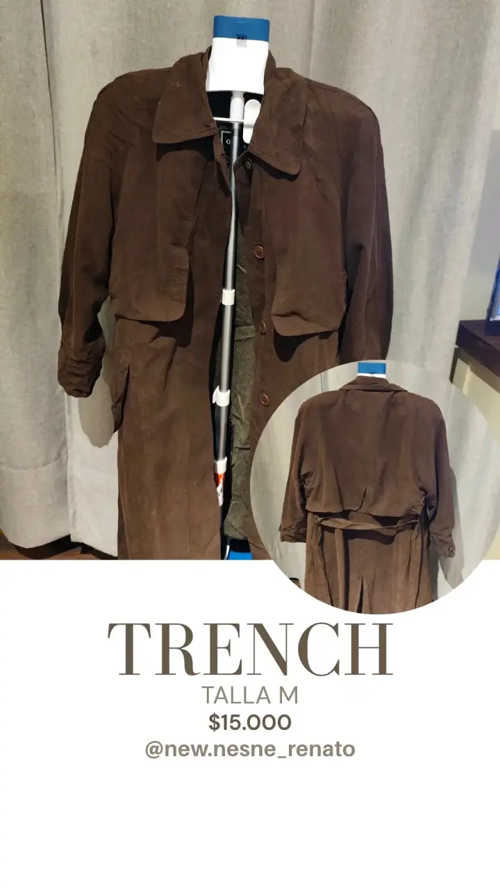 Trench coat marrón talla M
