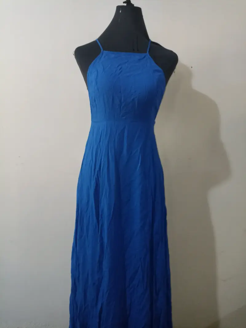 Vestido azul largo
