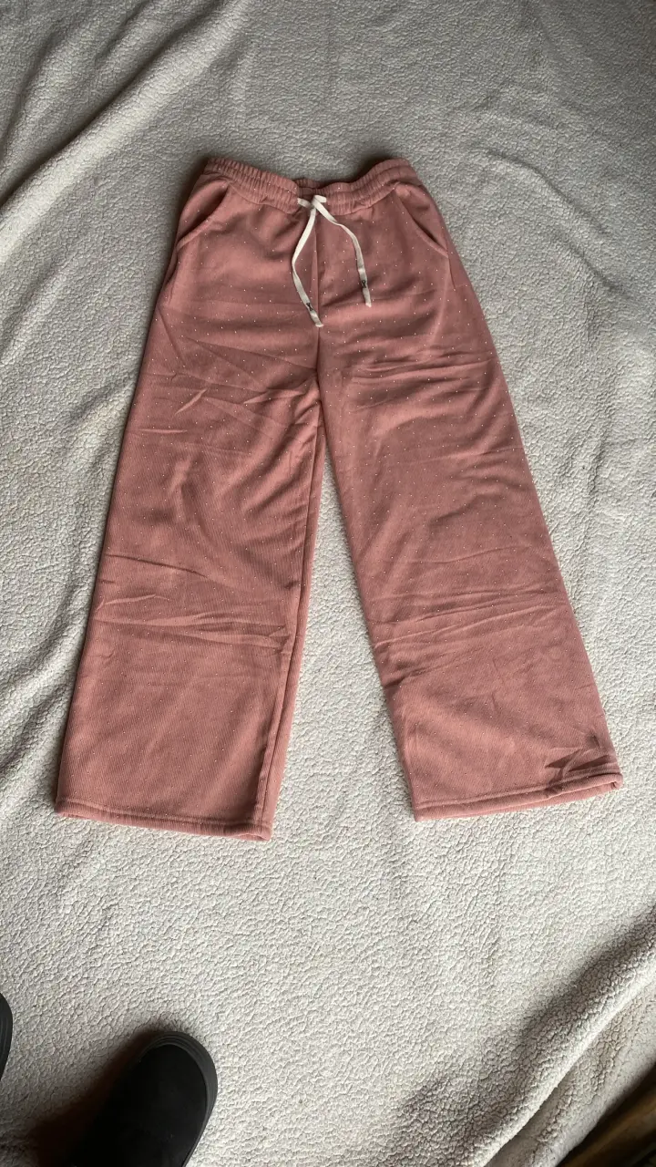 Pantalones con brillos forrados - 3