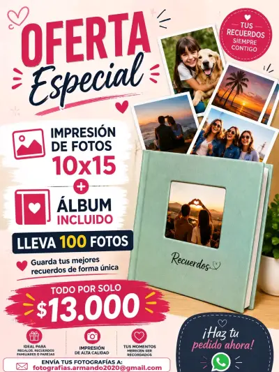 Álbum de fotos con impresión 10x15 - miniatura 1