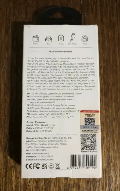 Localizador GPS Yesido compatible IOS - miniatura 2