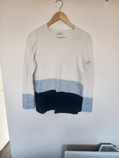 Suéter beige y azul liso ESPRIT - miniatura 1