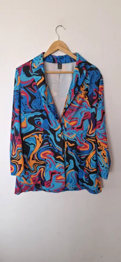 Blazer estampado colorido - miniatura 1