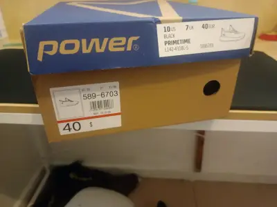 Zapatillas negras Power talla 40 - miniatura 1