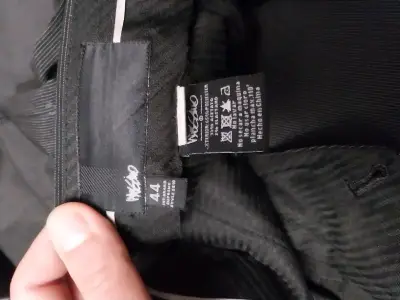 Traje formal negro a rayas - miniatura 5