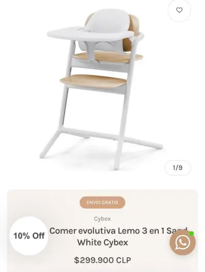 Silla alta evolutiva Cybex - miniatura 1