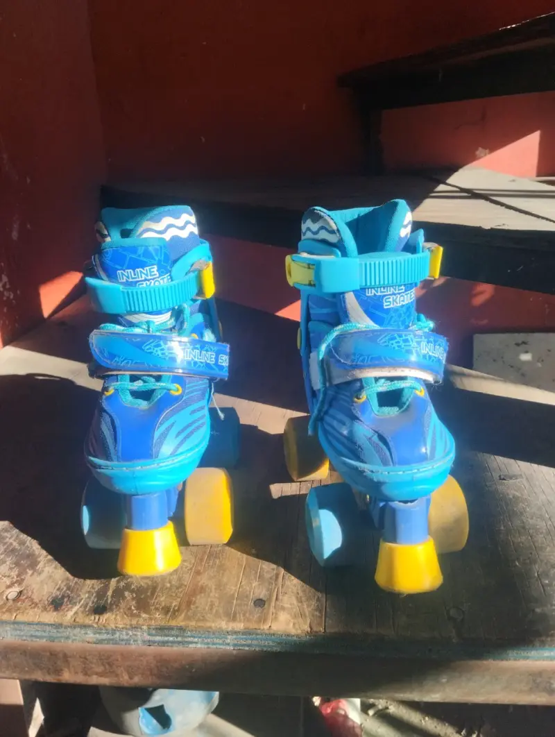 Patines en línea azules para niños - 1