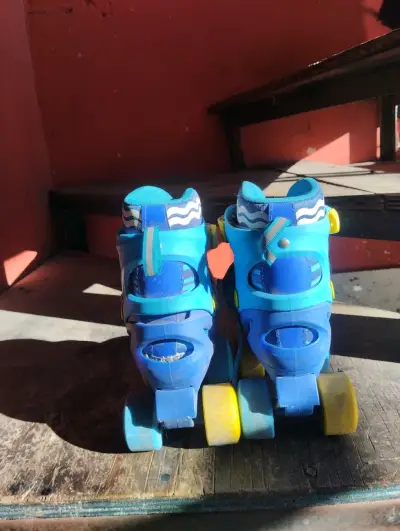Patines en línea azules para niños - miniatura 2