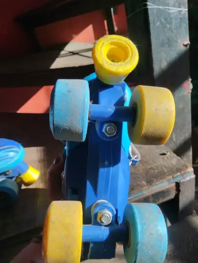 Patines en línea azules para niños - miniatura 3