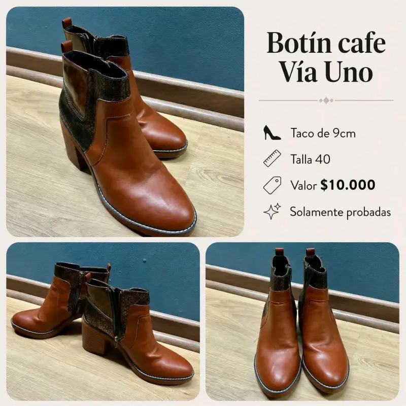 Botines café Vía Uno
