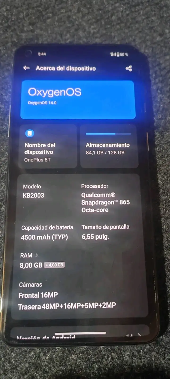 Celular OnePlus 8T 128GB/8GB RAM - 2