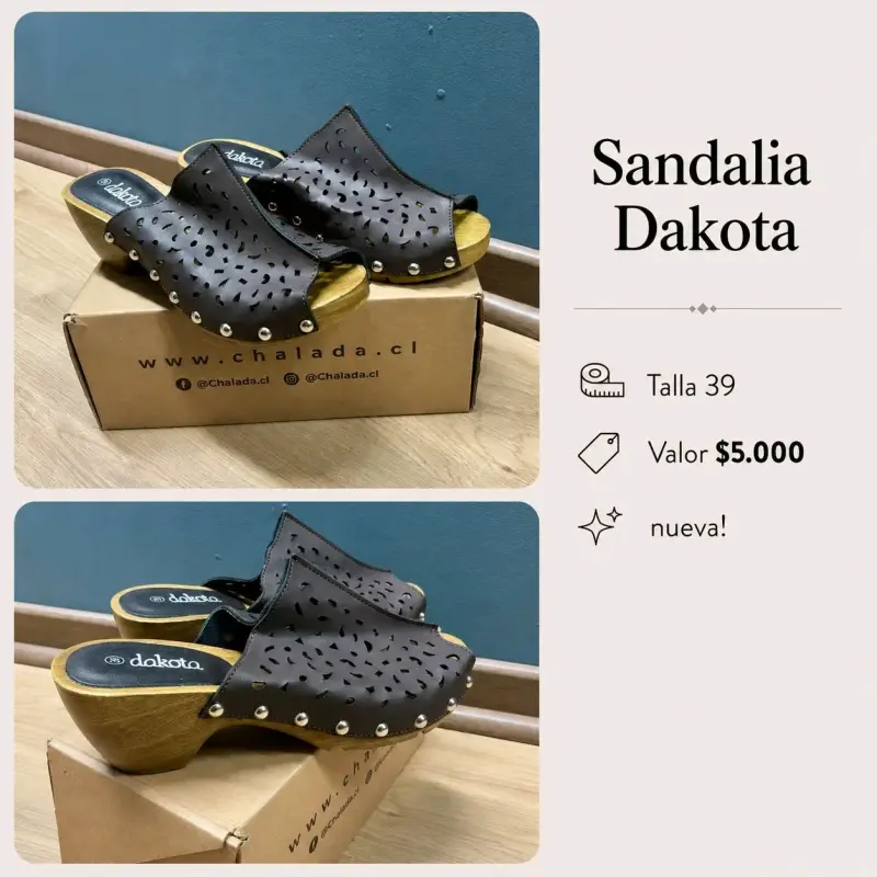 Sandalias Dakota negras nuevas