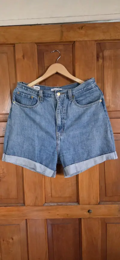 Shorts de mezclilla azul - miniatura 1