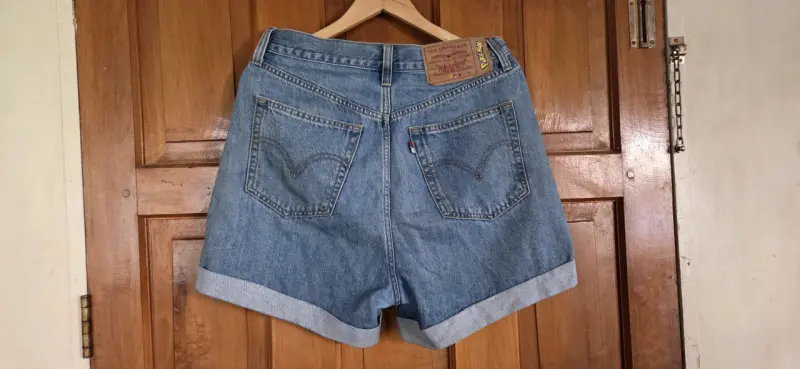 Shorts de mezclilla azul - 2
