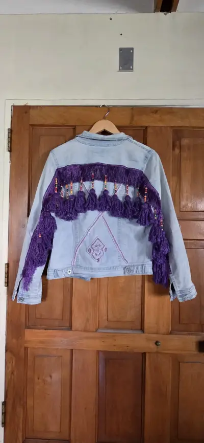 Chaqueta denim azul claro - miniatura 2