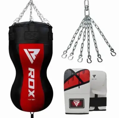 Saco de boxeo RDX con guantes - miniatura 1