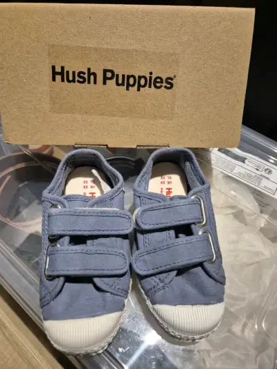 Zapatillas Hush Puppies azules ralla 23 - miniatura 1
