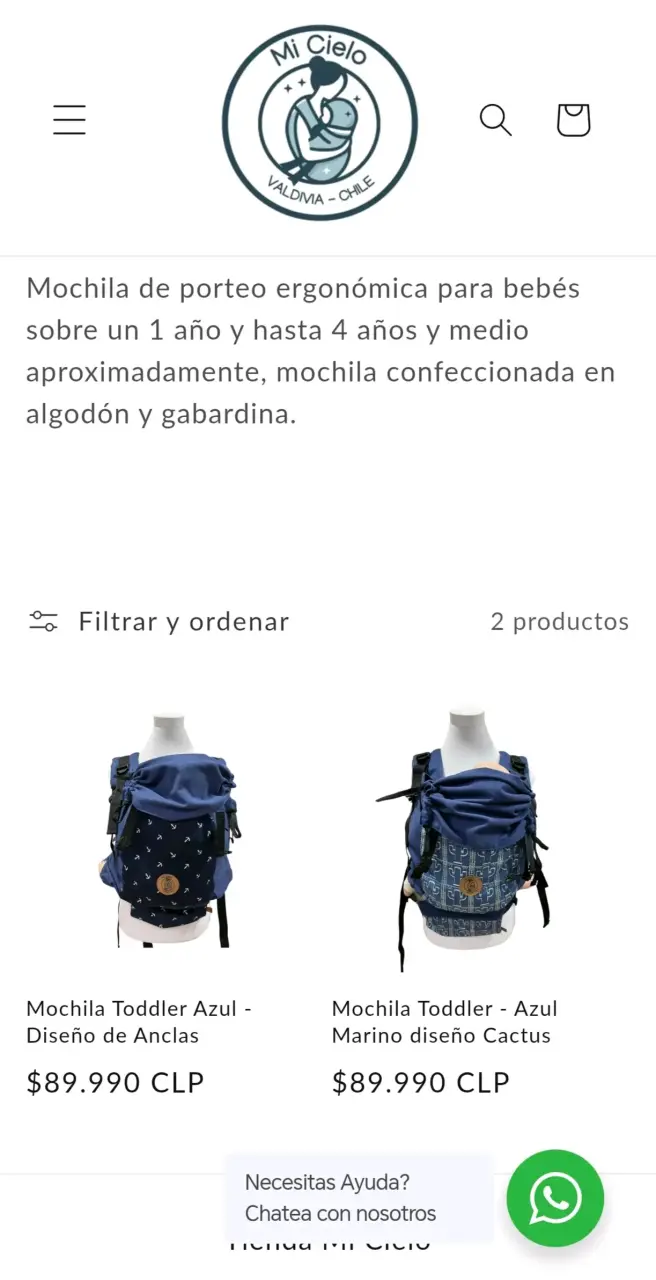 Mochila portabebé negra estampada - 5